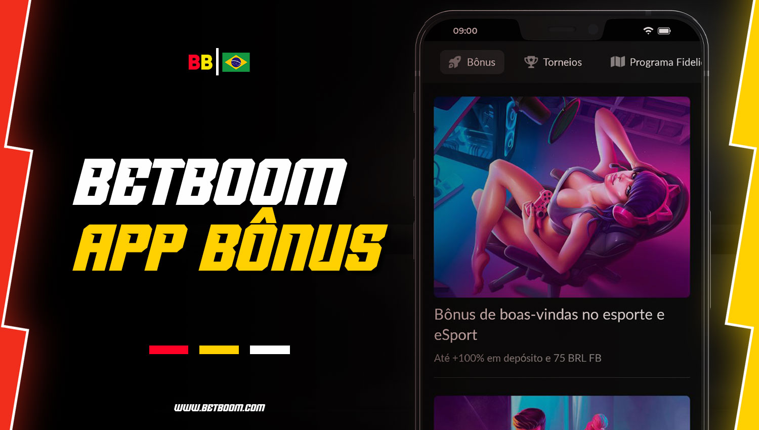 bônus disponíveis para jogadores brasileiros no aplicativo móvel BetBoom