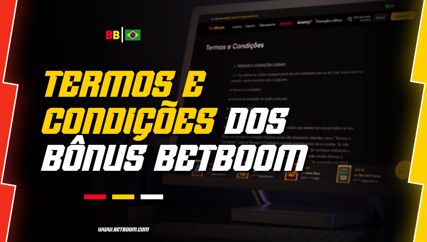 Termos e condições que os jogadores do Brasil na plataforma BetBoom precisam ler