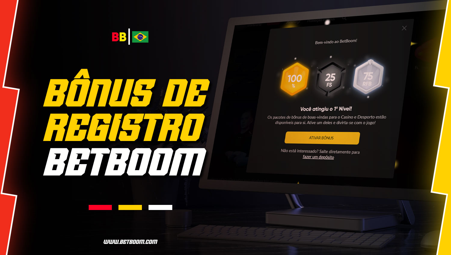 BetBoom, a casa de apostas, oferece bônus de registro para jogadores do Brasil